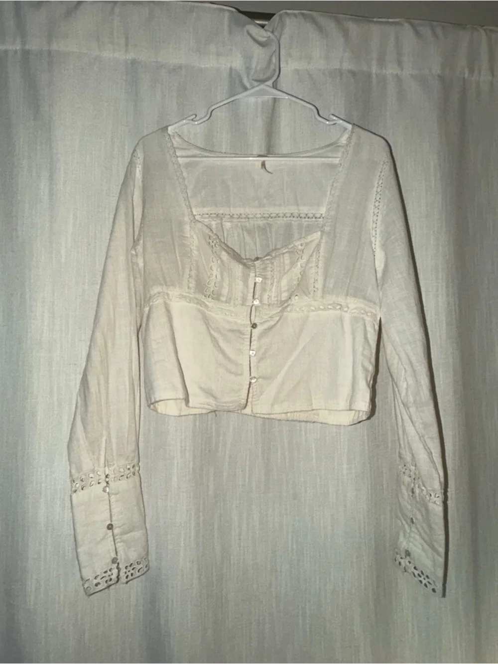 Free People Joi Crop Top Blouse